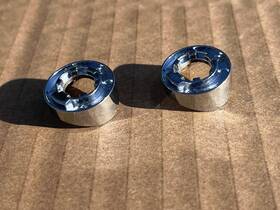 Y64338101 Shimano Nos Vintage Braze On Downtube Shifter Lever Boss Curved Pair
