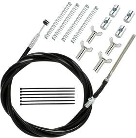 Shiqinha 445031334343 Trx350 Rear Hand Brake Cable Kit With Adjuster Hardware Compatible Fourtrax