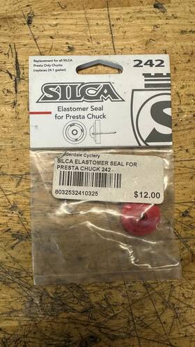 Silca 853740005022 Elastomer Seal For Presta Chuck #242