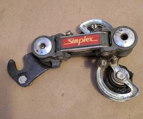 Cage70s Simplex 405.6 Vintage Rear Derailleur Road Bike France Steel 230g Short