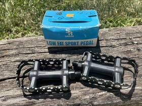 Mtp-170 Sr Sakae Nos Vintage Pedals Low Fat Sport Mountain Mtb Atb 1990s 9/16 Inch