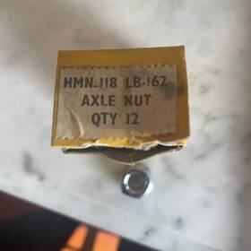 Hmn.118 Sturmey-archer Vintage New-in-box Of 12 Axle Nuts / Lb.162. Nj