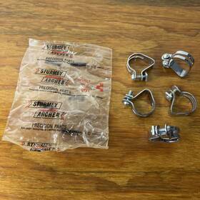 Hsj-512 Sturmey-archer 5x Classic Bicycle Hub Part Hsj512 Cable Stop 1 Inch Fulcrum Clip Nos