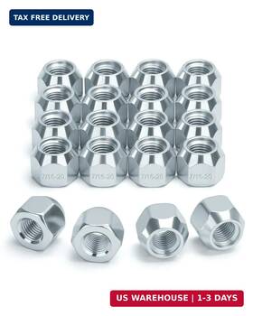 Sucoso 9148831 7/16-20 Open End Lug Nuts For Chevy Buick Pontiac Oldsmobile Stock Wheels 20pcs