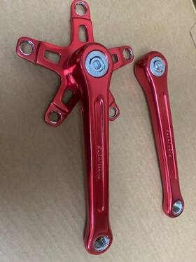 Gt04161 Sugino Supermaxy 170mm Beautiful Red Cranks
