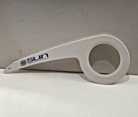 29736 Sun New Boardwalk Cruiser Chainguard White No Mounting Screws