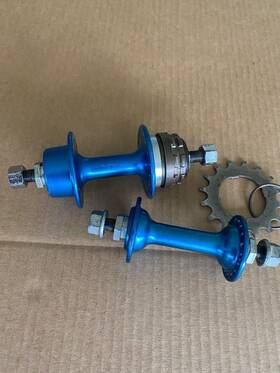 Gt04555 Suntour Japan Nice Blue Anno 36h Hubs Vintage Bmx