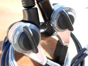 Suntour Sl-xs00-ch Vintage Xc Sport Thumb Shifter Levers Set Friction Index Mtb Road Nos