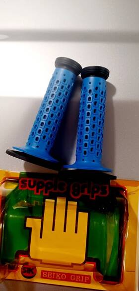 Sk-130 Tange Old School Bmx Seiko Black/blue Grips Made In Japan Rare