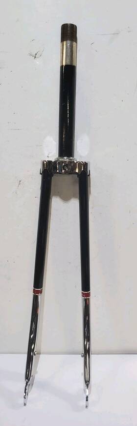 T-350 Tange Vtg 70s 80s Schwinn Tall Frame Bicycle Drilled Fork Headset Chrome Crown