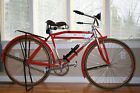 Tire Antique Elgin Rare 1920-30s Mens Balloon Bicycle Prewar Motobike Rim Wood