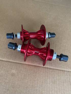 Gt04556 Tnt 36h Flip Flop Red Very Nice Bmx Hubs Mid School Vintage