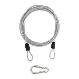 Uxcell 679209282465 8 Ft X 1/8 Inch 3mm Security Cable Braided Stainless Steel Coated Transparent