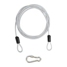 Uxcell 679209282502 8 Ft X 3/16 Inch 4mm Security Cable Braided Stainless Steel Coated Transparent