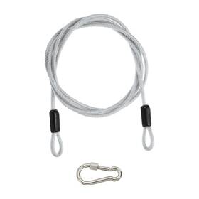 Uxcell 679209282564 10 Ft X 3/16 Inch 5mm Security Cable Braided Stainless Steel Coated Transparent