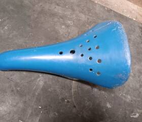 H2102 Viscount Old School Aero Junior Bmx Seat Saddle Blue Rare