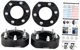 Ty505-504 Vlauto Black Forged 5x150 To 6x5.5 Hubcentric Wheel Adapters 2 95.1mm Bore