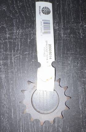 Weasler 20005014 Vintage Sprocket 5014a Brown Mpn Bicycle Part Replacement