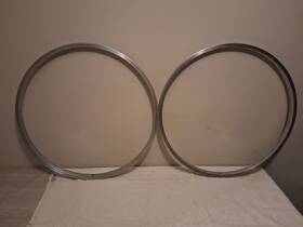 122-alloy Weinmann Vintage 26 1.75 Rim Hoop Set 122 Alloy Belgium Old School Bmx Mtb