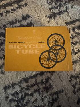 20x1.75x1-3 Western Flyer Vintage Butyl Rubber Bicycle Tube F-5920 20x1.75x1-3/4 Original Bx