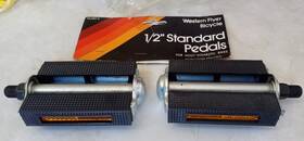 Western Flyer X26l Vintage Nos 1/2 Inch Pedal Set Muscle Bike Xl26 Og
