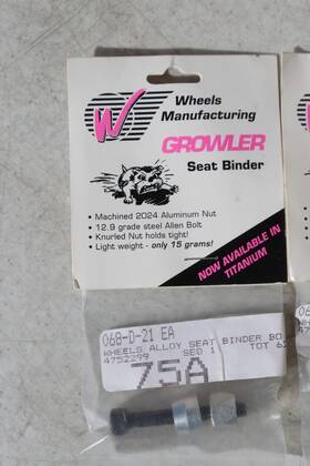 068-d-21 Wheels Manufacturing Nos Growler Seat Binder Bolt 2024 Alum Nut 15g Als-s