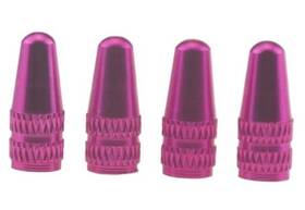 Wowlife Amss-99665 4x Bike Bicycle Road Racing Colour Presta Valve Cap Dust Covers Hot Pink