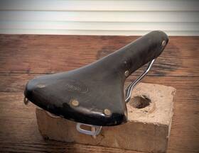 W3sw Wrights Vintage Leather Bicycle Saddle