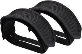 Yuanholumid 713424265244 2pcs Black Beam Strap Pedal Straps Cycling Bike Foot Toe Clips