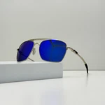 Oakley Deviation Sunglasses Silver Frame Sapphire Lens OO4061 New. Fixed Price $129.00.