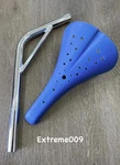 Viscount Dominator Seat Bmx Hard Shell Blue With Laid Back Post 25.4MM 7/8. Fixed Price $200.00.