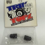 Trik Topz Black Alloy Bulbous Valve Cap Set Nos Nip Socal Usa 1980S? Vintage Bmx. Fixed Price $8.00.
