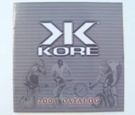 Vintage 2001 Kore Bicycle Bmx / Mountain Bike Catalog Stems, Bars, Hubs. Fixed Price $14.99.