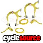Enix Bmx Brake Front & Rear Set Alloy Gold Bike Bicycle Caliper Cable Lever. Fixed Price $34.99.