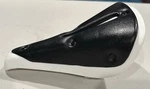 1989 Velo Trick Top Style Seat VL-158 White Black Padded Old School Bmx. Fixed Price $179.99.
