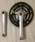 Vintage Shimano Exage Country FC-M250 170MM Triple Crank Set Biopace 48/38/28. Fixed Price $39.95.