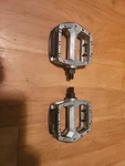 1997 Silver Gt (VP-821) 1/2" Alloy Platform Pedals Old Mid School Bmx Mach One. Fixed Price $100.00.