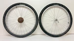 Vintage Araya GP-710 7-SPD Aluminum 26" Qr Mtn Bike Wheelset Formula Hubs Maxxis. Fixed Price $109.95.