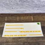 Vintage Schwinn Traveler Decal Set Yellow Nos Frame Water Transfer 80S Kreisler. Fixed Price $35.99.