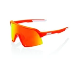 S3 - Soft Tact Neon Orange Hiper Red Multilayer Mirror Lens Cycling Sunglasses. Fixed Price $74.99.