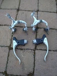 Vintage Modolo Corsa Road Bike Italian Caliper Rim Brake Set With Drilled Levers. Fixed Price $69.95.