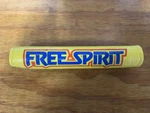 Old School Free Spirit Yellow Pad Fits Straight Bar Bmx Bike Vintage Nos. Fixed Price $11.99.
