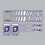 1985 Dyno - D30FS Purple & White On Clear Decal Set. Fixed Price $47.20.