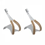 Leather-wrapped Chrome Steel Toe Clips For Cyclists Large Size & Secure Fit. Fixed Price $39.46.