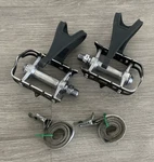 Sr SP-100 Bl Platform Pedals Ogk Large Clips Christophe Straps. Fixed Price $30.00.