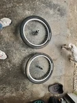 Stamp 20IN Mongoose Hjc Alloy Bmx Wheel Set Rims 3/8 Bolt Axle Hub Tire. Fixed Price $60.00.