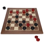 We Games Old School Wooden Checkers Set Red And Black Pieces 12 Inch Classic. Fixed Price $39.74.