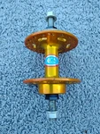 Vintage Acs Bicycle Hub Gold 36 Hole High Flange Track Bmx 70S 80S Rear Nos. Fixed Price $95.00.