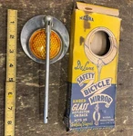 Vtg 50'S Bicycle Mirror Glass Reflectors Cruiser Schwinn Elgin Royce Higgin Acc. Fixed Price $49.95.