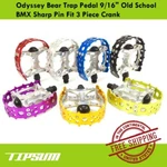 Tipsum Odyssey Bear Trap Pedal 9/16" Old School Bmx Sharp Pin Fit 3 Piece Crank. Fixed Price $34.90.